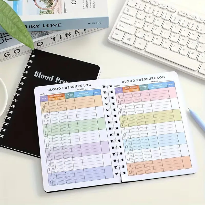 Blood Pressure Log Book Journal