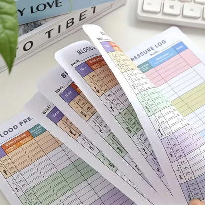 Blood Pressure Log Book Journal