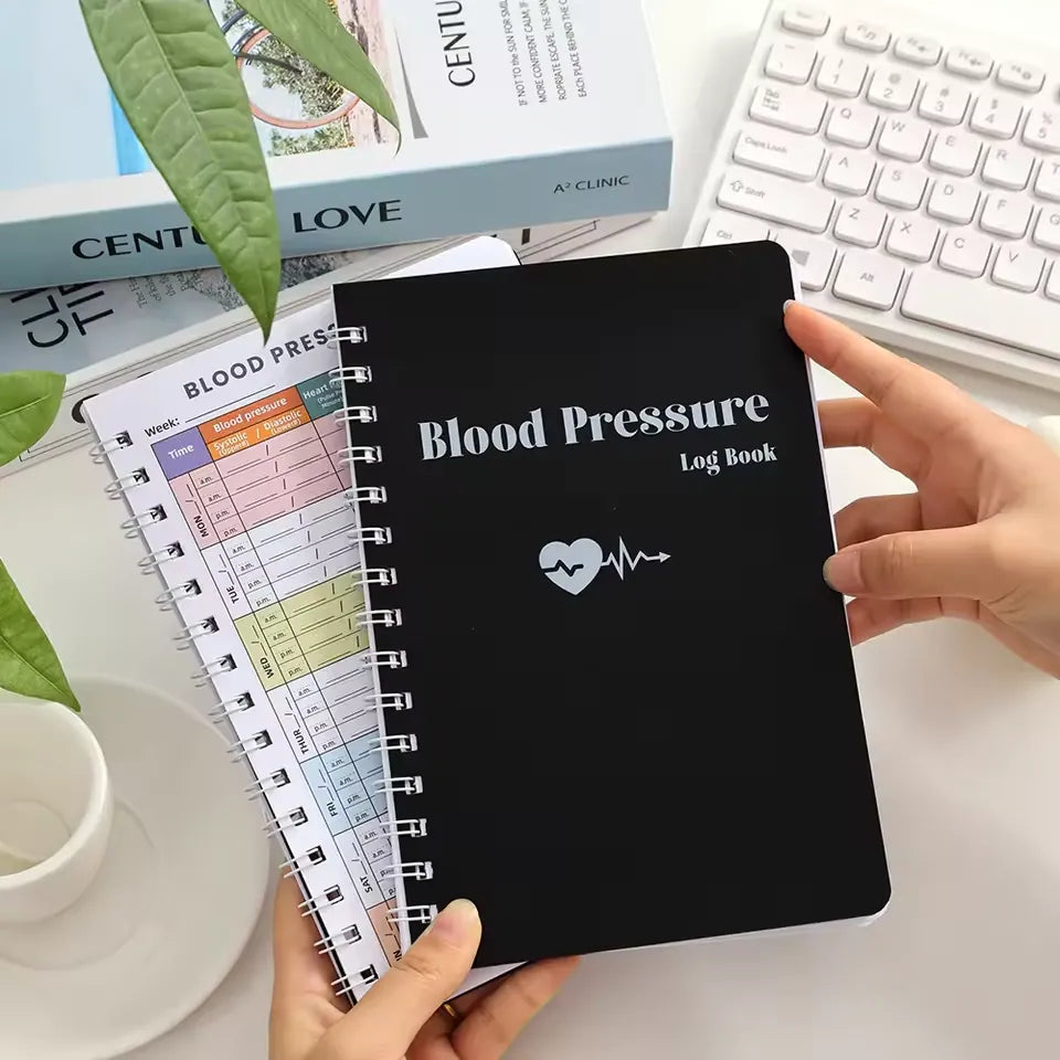 Blood Pressure Log Book Journal