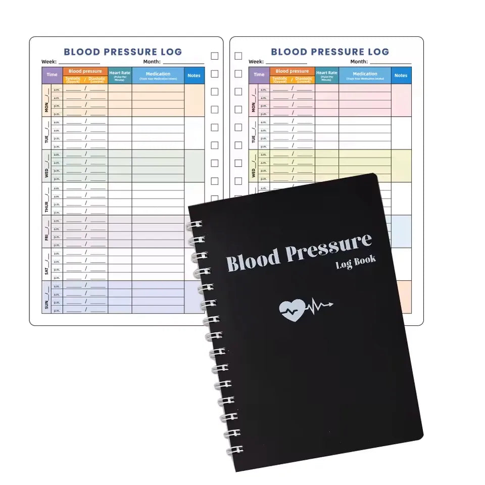 Blood Pressure Log Book Journal
